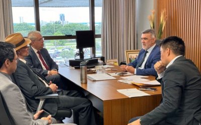 Amélio Cayres recebe presidente do TCE-TO para alinhamento institucional e novas ações conjuntas