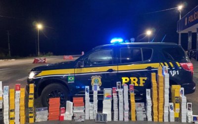 PRF apreende carga ilegal avaliada em  2 milhões de reais em Araguaína