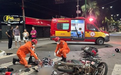 Grave acidente entre motocicletas pilotadas por adolescentes deixa um morto e dois feridos em Paraíso do Tocantins