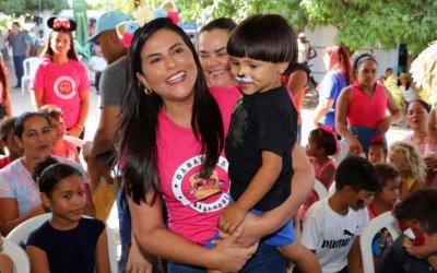 Primeira-dama Karynne Sotero celebra o Dia das Crianças com ações da Caravana da Alegria no Bico do Papagaio