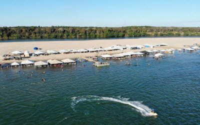 Uma das principais praias do estado, Peixe recebe estrutura do Governo do Tocantins e movimenta economia