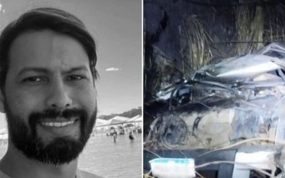 Homem morre após carro capotar e sair da pista na BR-242