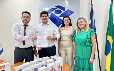 Secretaria de Estado da Saúde recebe equipamentos eletrônicos da Receita Federal