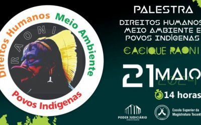 Judiciário tocantinenses recebe Cacique Raoni, para debater direitos humanos