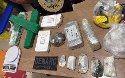 Polícia Civil apreende seis quilos de drogas e prende jovem de 25 anos em ação da 2ª Denarc de Araguaína