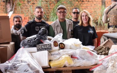 Polícia incinera mais de R$ 5 milhões em drogas apreendidas