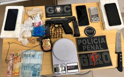 Em Palmas, casal é preso pelos crimes de tráfico de drogas, organização criminosa e posse ilegal de arma de uso restrito