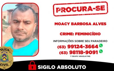 Homem que matou a companheira é procurado pela Polícia