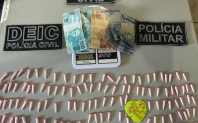Polícia Civil deflagra operação Mordomia, prende quatro traficantes e apreende centenas de porções de drogas