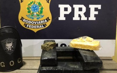 PRF apreende 14kg de substância análoga à maconha em Guaraí