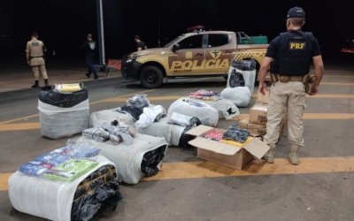 PRF apreende diversos itens com indícios de falsificação