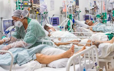 UTI Covid lotada no Dom Orione