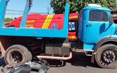 Motociclista de 17 anos morre após ser atropelado por caminhão em Colinas do Tocantins
