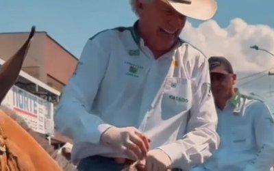 Governador de Goiás e pré-candidato à presidência, Ronaldo Caiado participa da Cavalgada de Araguaína