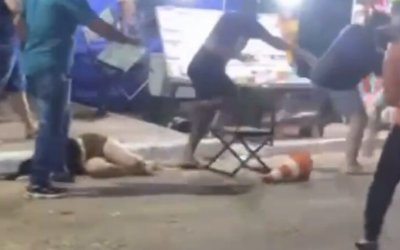 VÍDEO; Briga generalizada é registrada nas ruas de Nova Olinda