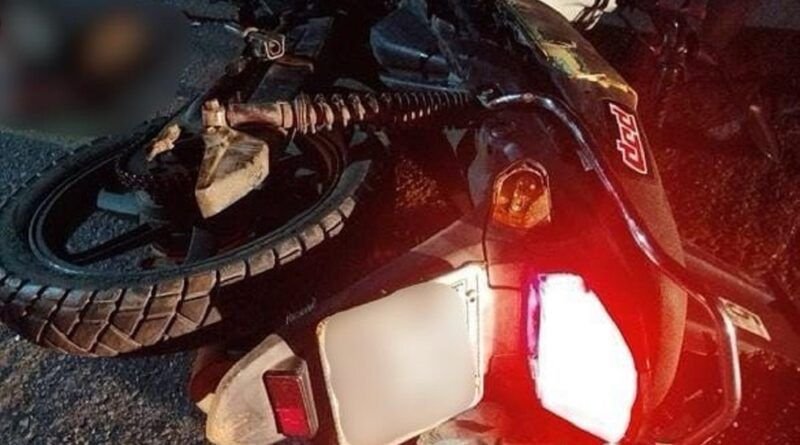 Motociclista morre em colisão durante conversão na TO-126