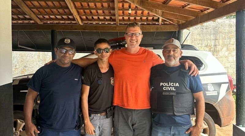 Em Ananás, Polícia Civil realiza resgate de cidadão norte-americano mantido em propriedade rural