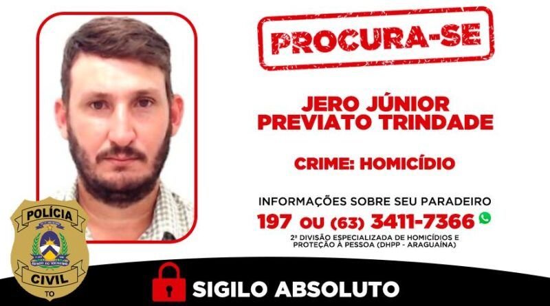 Polícia Civil procura homem foragido da justiça por homicídio em Aragominas