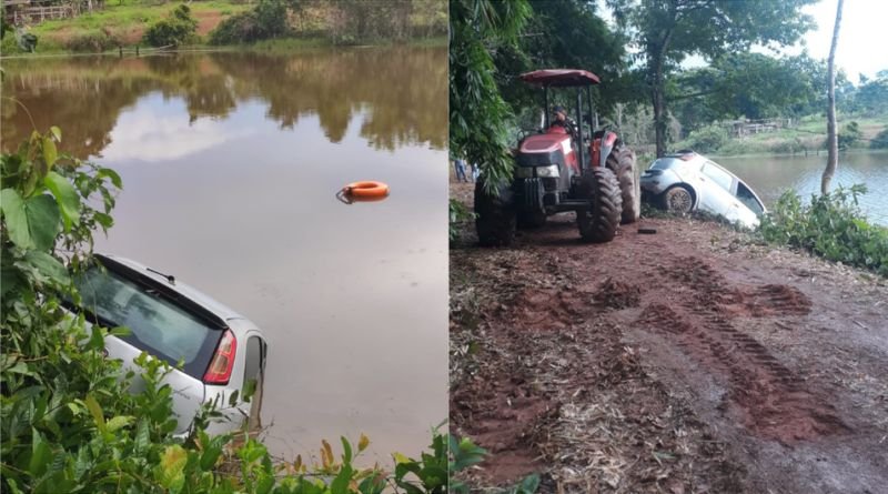Homem suspeito de matar namorada a facadas se mata jogando carro em represa