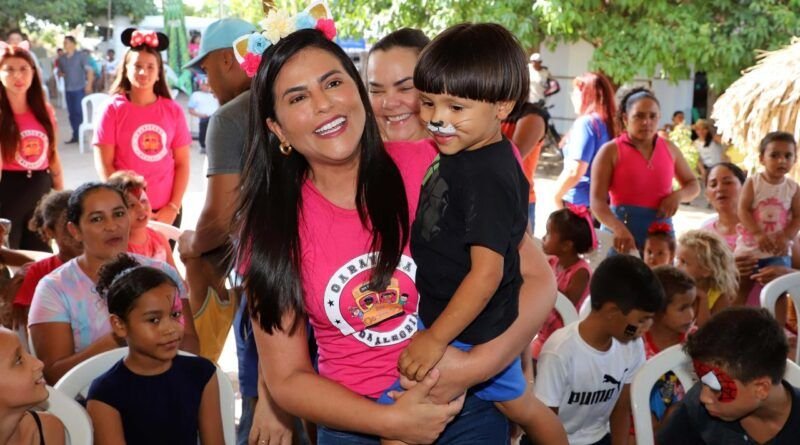 Primeira-dama Karynne Sotero celebra o Dia das Crianças com ações da Caravana da Alegria no Bico do Papagaio