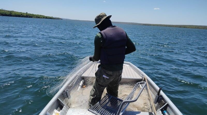 Operação Malha Fina do Naturatins apreende mais de 2 mil metros de redes de pesca