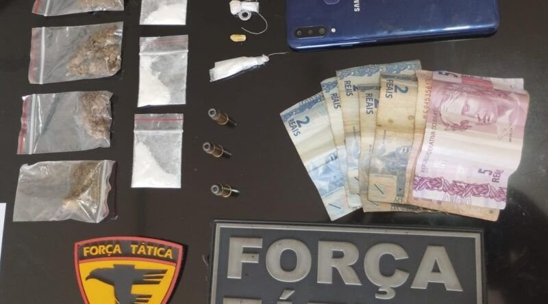 Suspeito de cometer vários roubos é preso pela PM e adolescente detido em Darcinópolis