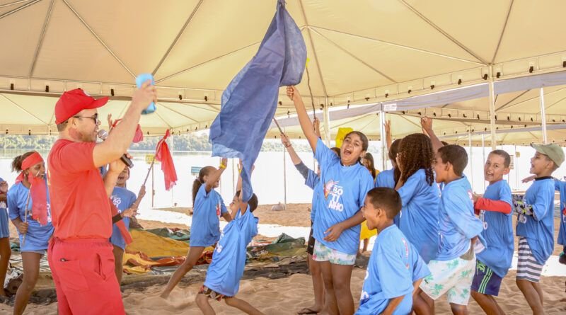 Brincadeiras e aprendizado contemplam crianças com o Projeto Botinho, do Governo do Tocantins, em Barra do Ouro