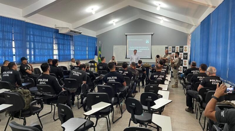 Policiais civis do Tocantins recebem treinamento sobre cumprimento de Mandado de Alto Risco e Técnicas de Abordagem em Zona Rural