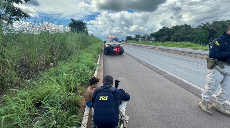PRF resgata criança em estado de vulnerabilidade às margens da BR 153 em Araguaína