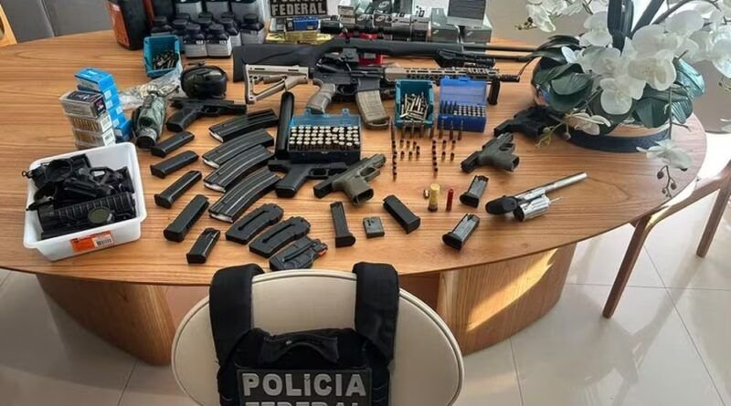 PF apreende arsenal em Palmas durante operação Lesa Pátria