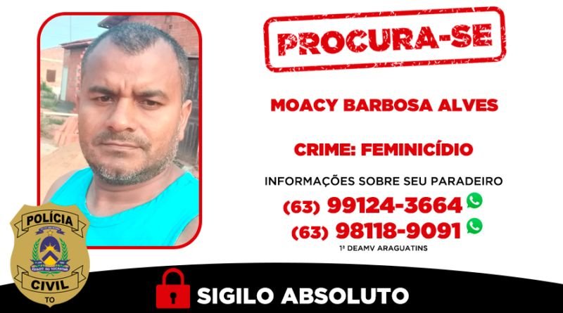 Homem que matou a companheira é procurado pela Polícia