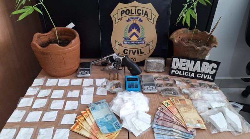Polícia Civil apreende armas e drogas e prende dois traficantes em Araguaína
