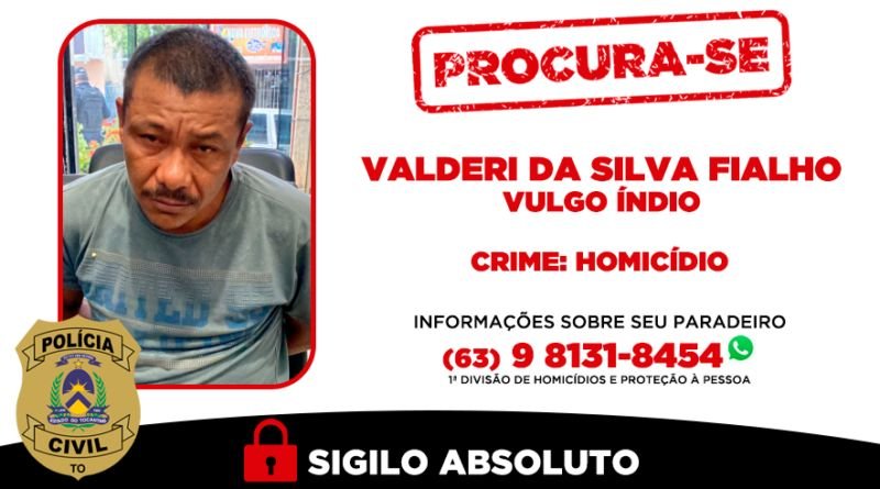 Polícia Civil procura homem investigado por homicídio ocorrido em 2023