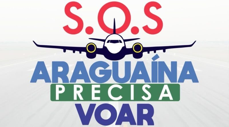 Com aeroporto há mais de 10 anos em reforma, ACIARA lança campanha ?AraguaÃna precisa voar?