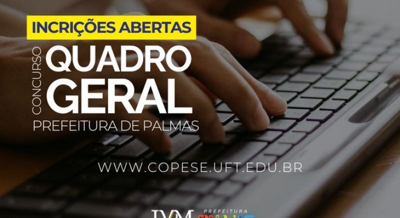 Concurso da Prefeitura de Palmas abre inscrições nesta segunda-feira com salários de até R$ 5 mil