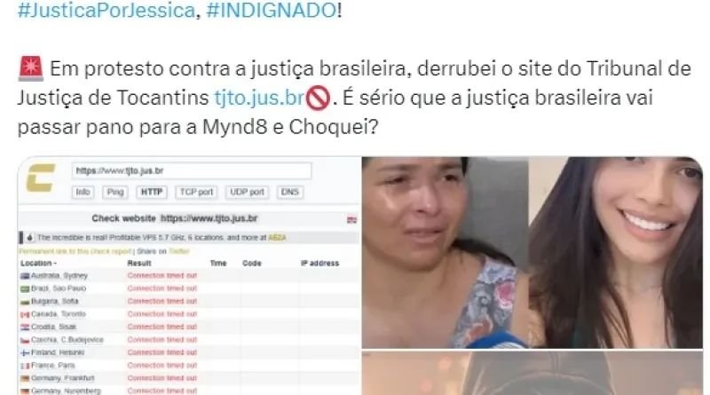 Site do Tribunal de Justiça do TO sofreu ataque de hackers no final de semana