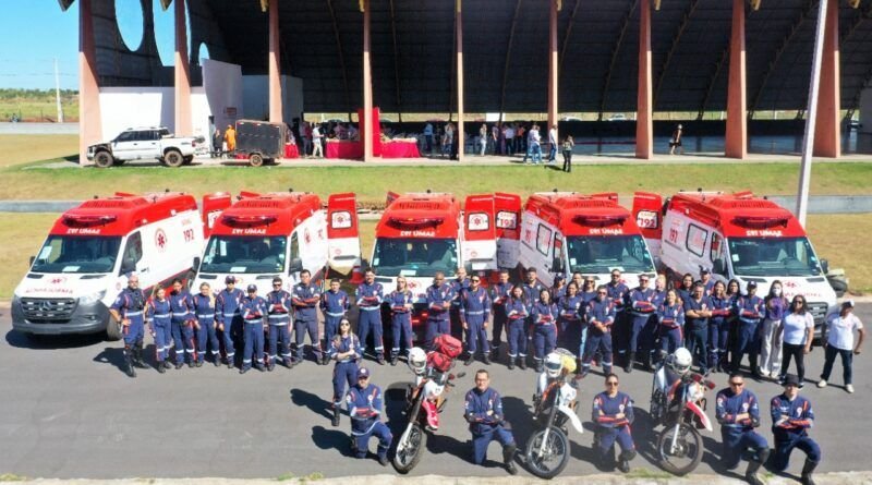 SAMU de Araguaína recebe 5 novas ambulâncias
