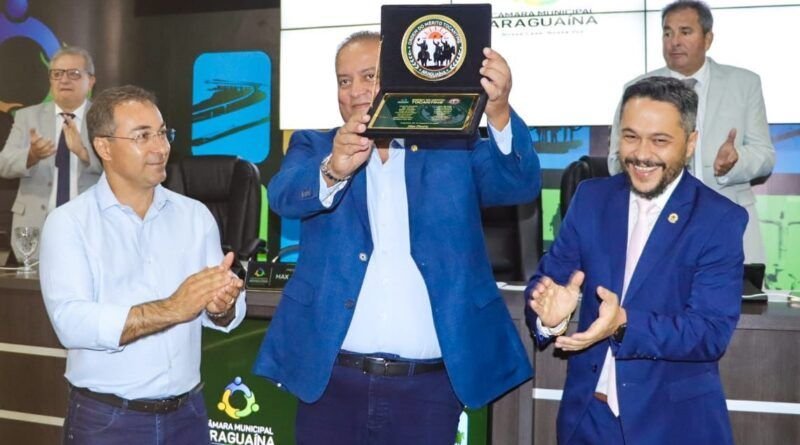 Câmara de Araguaína concede 1ª Medalha de Honra ao Mérito Tocantins ao senador Eduardo Gomes
